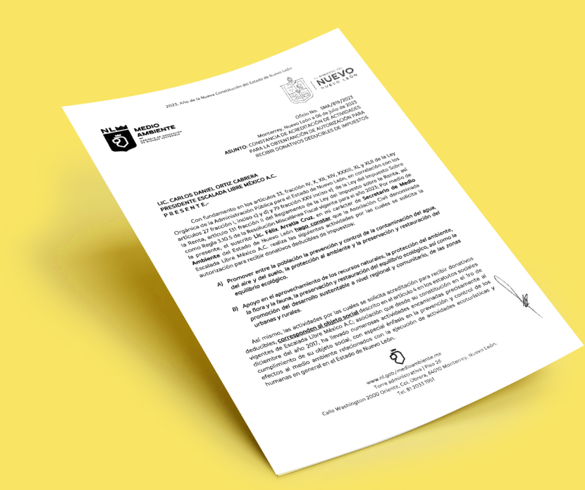 Recepción de autorización como donataria autorizada