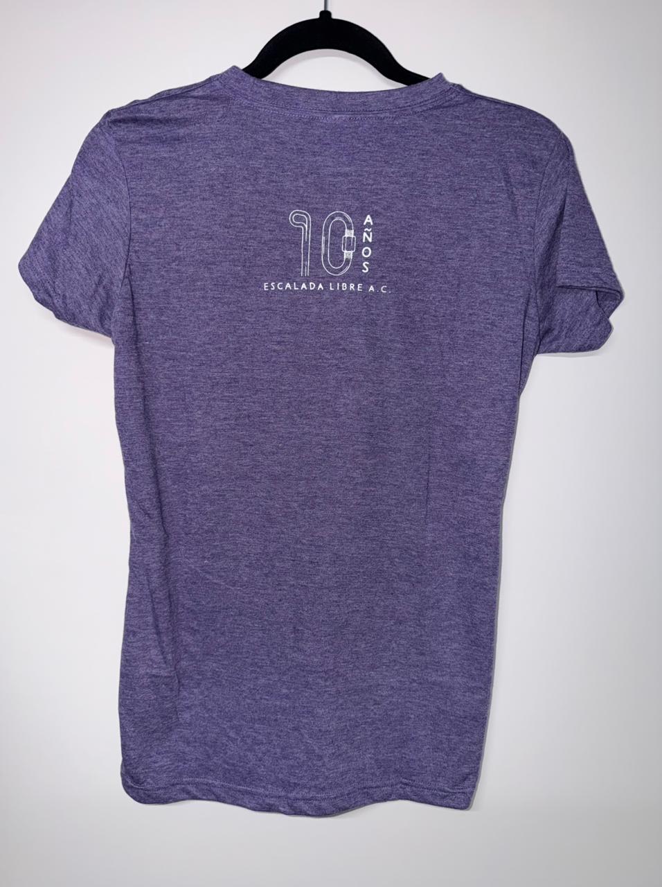 Playera Dama 10mo. aniversario Morada imagen 2